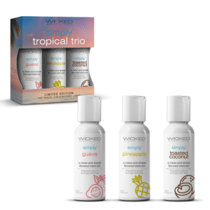 Simply Tropical Trio Travel-Sized Water-Based Lubes Flavored Lubricant