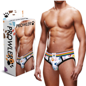 Prowler Pride Paw Brief Men's Sexy Printed Bikini Surfboard Stretchy Underwear - XXLarge