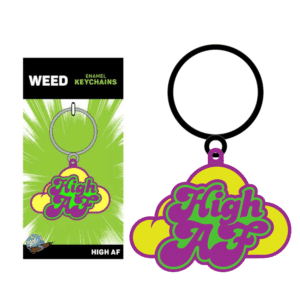 High Af Keychain Vibrant Colors Secure Key Ring Compact Lightweight Keyholder