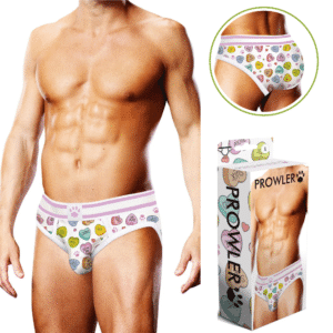 Male Bondage Underwear XXL - White Pink