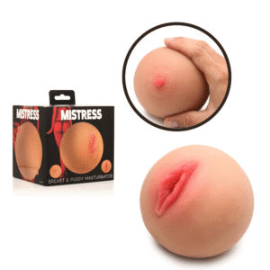 Mistress Breast Pussy Masturbator Soft Stretchy Real Feel Adult Sex Toy - Medium