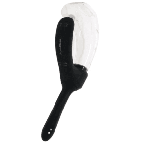 Aqua Clean 440ml Rechargeable Auto Anal Douche Set With Bendable Vibrating Nozzle