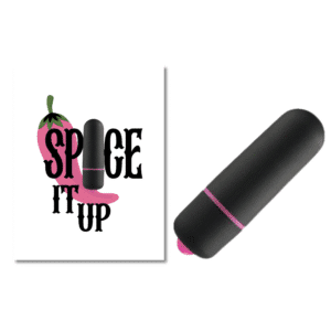 Naughtyvibes Spice It Up Greeting Card With Bullet Vibe Bachelorette Party Gift Idea