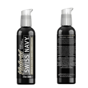 Swiss Navy Hybrid Premium Silicone and Water-Based Lubricant 2oz