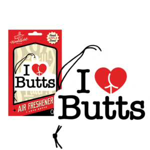 I Love Butts Air Freshener Compact Portable Apple Scent Long-Lasting Fragrance