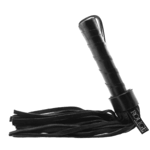 Rouge Leather Handle Suede Flogger Bondage Gear Sex Restraint BDSM Whip Sex Toy