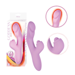 Goddess Heat Up Tapping Massager Vibrating Rechargeable Rabbit Vibrator