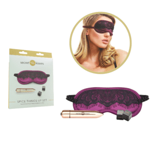 Sk Spice Things Up Set Blindfold Dice and Bullet Vibrator Fetish Bondage Kits