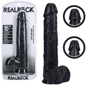 15-inch Extra Long Realistic Dildo with Balls