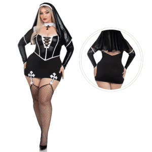 Holy Hottie Set 2pc Sexy Clothing for Plus Size Easy-To-Wear Themed Outfit