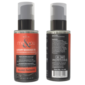 Massage Oil With Pheromones & Hyper-Glide- Island Passion