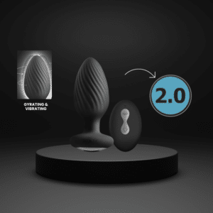 Renegade Alpine 2.0 Gyrating & Vibrating Butt Plug With Remote - Black