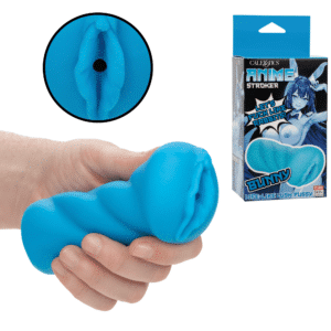 ANIME Stroker Bunny Life-like Realistic Skin Stretchy Masturbator - Blue