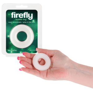 Bubble Non-Vibrating Penis Ring Medium White