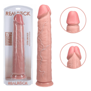 Extra Long Pegging Suction Cup Big Dildo – Flesh