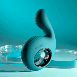 Thumbs Up Rechargeable Clitoral Vibrator With Ringed Handle Base - Green