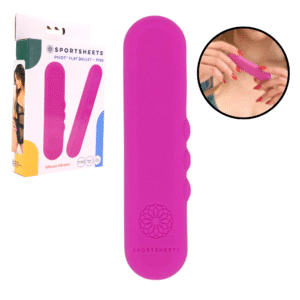 Sportsheets Pivot Flat Rechargeable Silicone Discreet Bullet Vibrator- Pink