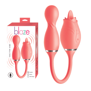 Blaze Exciter Vibe Rechargeable Clitoral G-Spot Vibrator Women Sex Toy - Orange