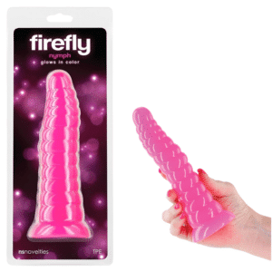 Glow in the Dark Vibrant Colored Non-Realistic Dildo – Pink