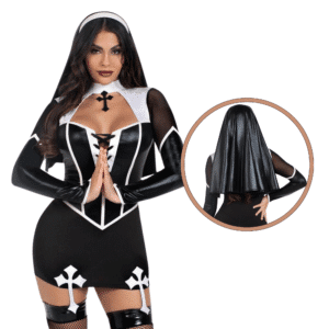 Holy Hottie Set 2pc Sexy Clothing For Women Easy-To-Wear Themed Outfit - Medium