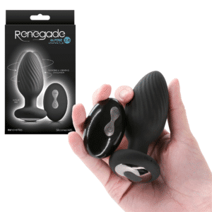 Vibrating Butt Plug With Remote - Black