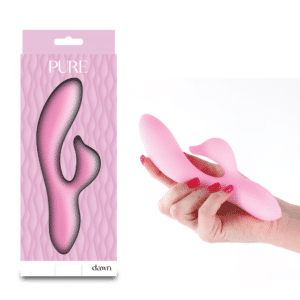 Dual-layered Silicone Rabbit Vibrator – Pink