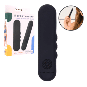 Sportsheets Pivot Flat Rechargeable Silicone Discreet Bullet Vibrator- Black