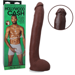 Signature Cocks: Hollywood Cash Vac-U-Lock Harness Compatible Dildo