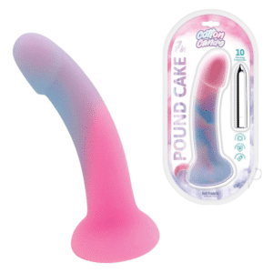 Cotton Candy Pound Cake Harness-Compatible Dildo Rechargeable Vibrator