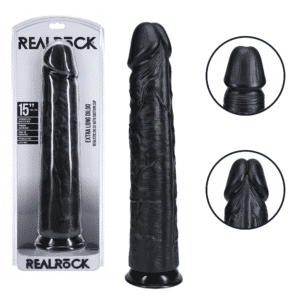 Pegging Suction Cup Big Dildo – Black