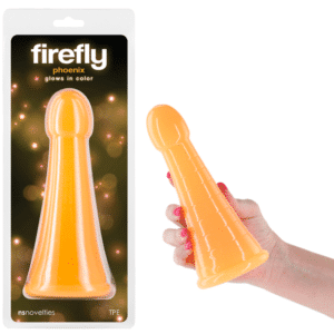 Glow-in-the-dark Non-Realistic Dildo - Orange