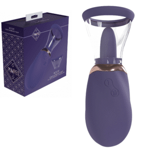 Pumped Boost Automatic Silicone Rechargeable Vulva & Breast Pump - Purple