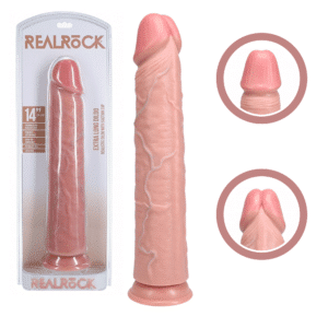 Pegging Suction Cup Big Dildo - Flesh