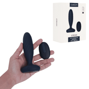 Jordan App Controlled Silicone Thrusting & Vibrating Remote Control Butt Plug