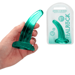 Non-Realistic Dildo With Suction Cup - Turquoise