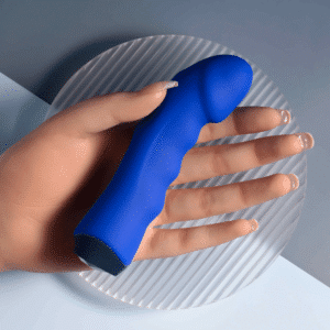 Selopa Petite Rechargeable Silicone Vibrator G-spot Clitoral Massager Sex Toy- Blue
