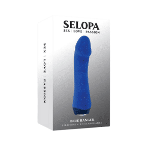 Selopa Petite Rechargeable Silicone Vibrator G-spot Clitoral Massager Sex Toy- Blue