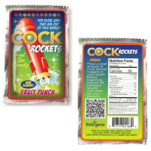 Cock Rockets Fruit Punch Individual Flavored Enhancer Oral Sex Candy