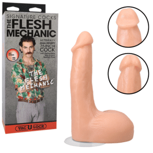 Signature Cocks The Flesh Mechanic Vac-U-Lock Dual-Density Thick Dildo -7.5 Inch