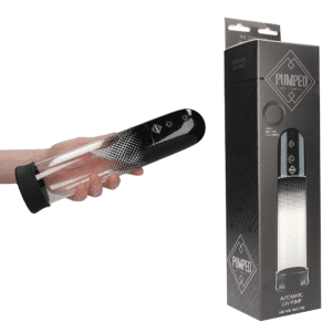 Automatic Luv Battery Operated Silicone Penis Vacuum Pump - Black