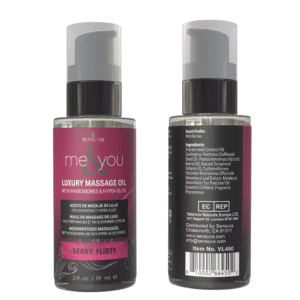 Massage Oil With Pheromones & Hyper-Glide 2oz - Berry Flirty