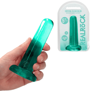 Non-Realistic Dildo With Suction Cup - Turquoise