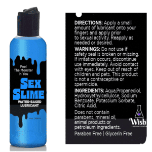 Sex Slime Creature Lube Personal Water-Based Lubricant Blue - 4oz