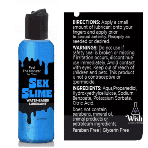 Sex Slime Creature Lube Personal Water-Based Lubricant Blue - 2 Oz