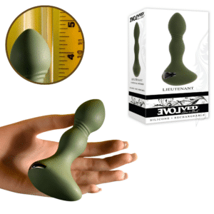 Tapered Tip Silicone Anal Plug - Green