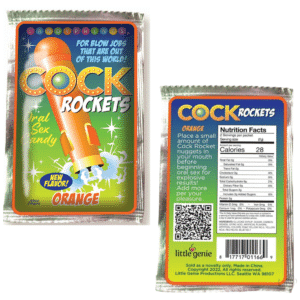 Cock Rockets Orange Individual Flavored Enhancer Oral Sex Candy