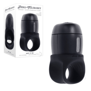 Zt Wet It Be Silicone Rechargeable Stroker Male Masturbator - Black