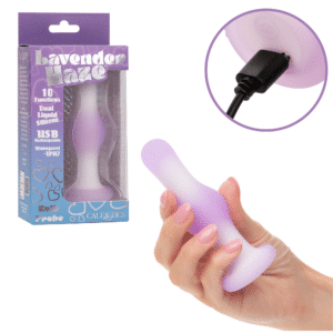 Lavender Haze Bulb Probe Butt Vibrator Rechargeable Vibrating Anal Plug