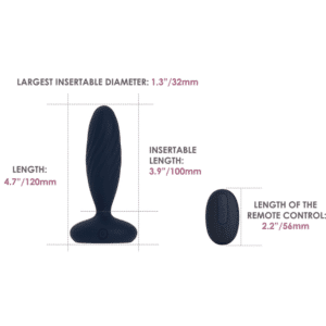 Jordan App Controlled Silicone Thrusting & Vibrating Remote Control Butt Plug