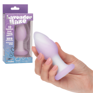 Lavender Haze Ridge Probe Rechargeable Vibrating Anal Plug